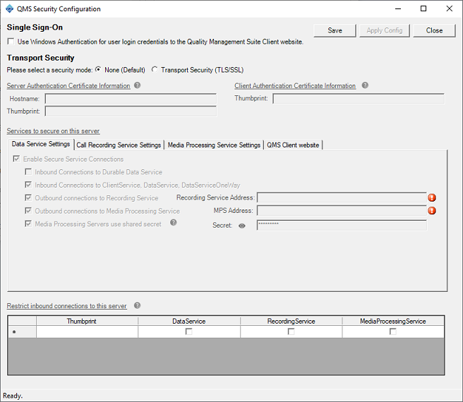 Secure Configuration Software Tools Advanced Configuration