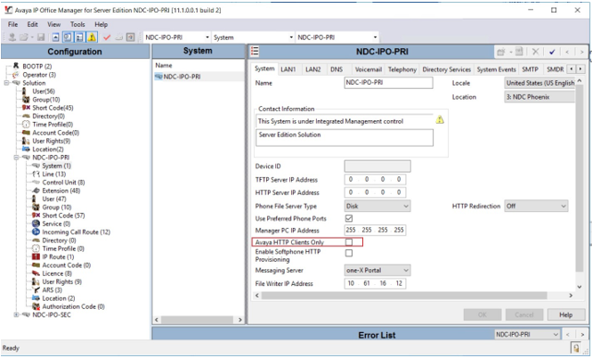Avaya Config 03
