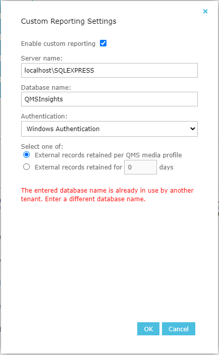 custom reporting in use tenant