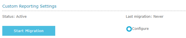 custom reporting migration button