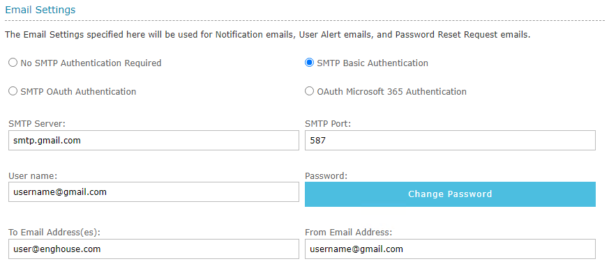 SMTP Basic Authentication