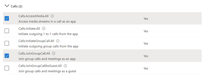 320 Application Permissions