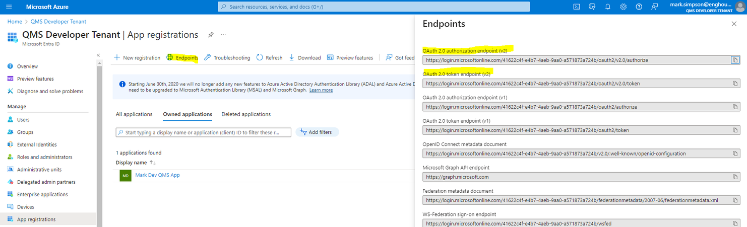 Entra Endpoints