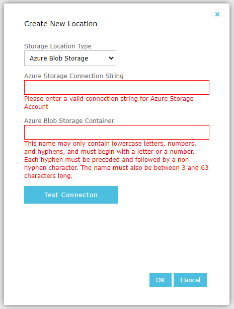 Azure Create New Location