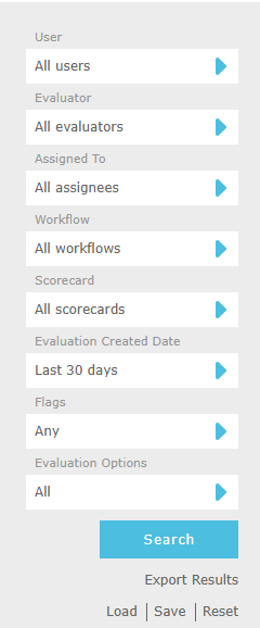 Evaluation search Criteria