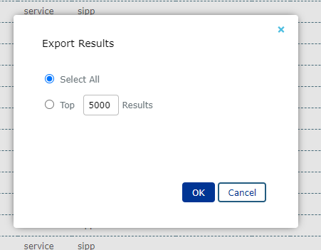Export Search Results