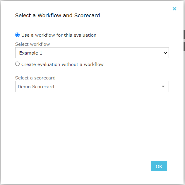 Scorecard selection