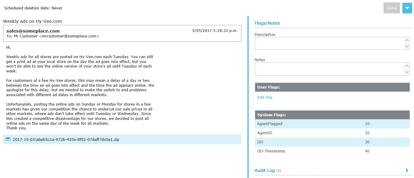 Viewing Email Recordings 10