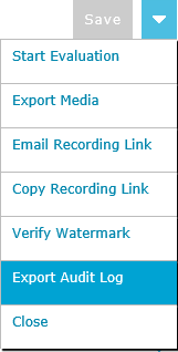 Viewing call Recording audit Log 10