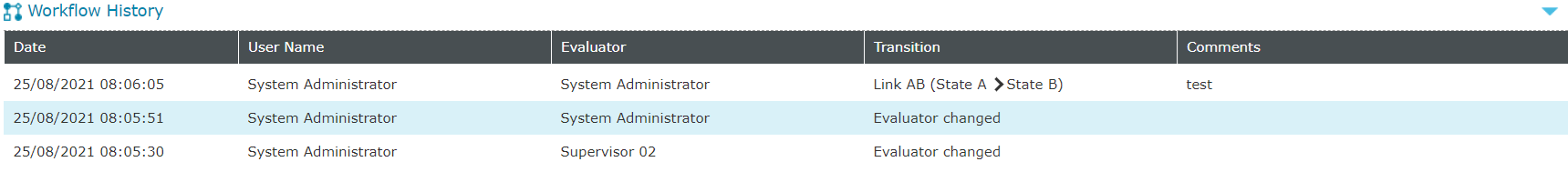 Workflow History