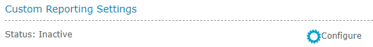 custom reporting inactive