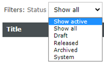 login notifications Filter