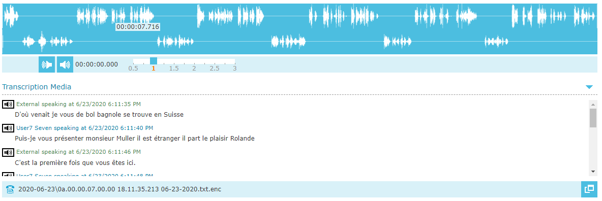 recored Call Transcript